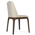 Dining Leather Upholstered Chair Wooden Dining Room Chairs